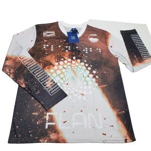 FLAN LABS Rocket Soccer Jersey Mens L Graphics Breathable Lightweight NWT